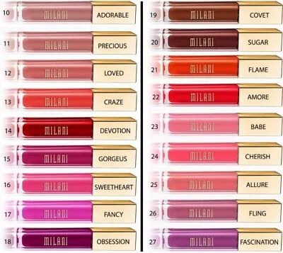 Milani Amore Matte Lip CrÈme Lipstick Many Shades You Choose Brand New & Selaed • £10.99