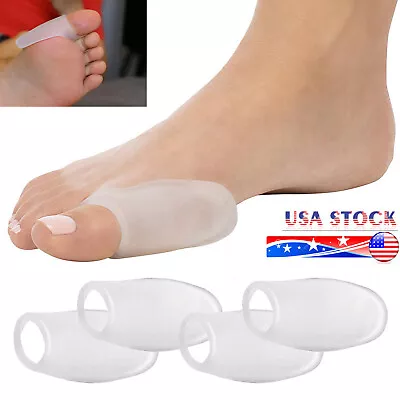 $3.18 • Buy 4PCS Gel Cushion Bunion Protector Hallux Valgus Splint Toe Pad Straightener