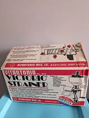 IN BOX Vintage Victorio Strainer #200 Tomato Fruit Juicer Sauce Maker NO TAMPER • $30