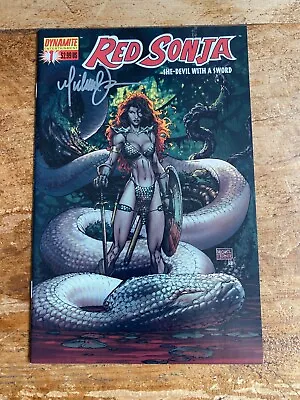 Red Sonja She Devil With A Sword #1 Signed By Michael Turner Dynamite 2005 NM 7 • $40.99