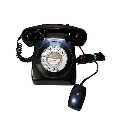 Dial Telephone Rotary Black GPO Tele 706 F Retro 1960’s Untested • £37.50