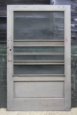 2 Avail 48 X84  Antique Vintage Old Wood Wooden Factory Barn Door Metal Screen • $399.99