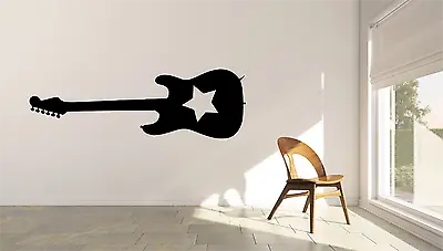 Rock Hero Guitar Star Music Room Girls Boys Home Wall Decal Sticker MU20 • £7.99