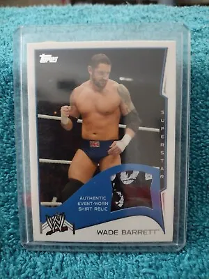 Wwe Wwf 2014 Topps Wade Barrett Event Used Shirt 2 Colors Rare • $11.99
