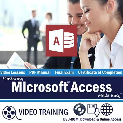 Learn Microsoft ACCESS 2019 And 365 Training Tutorial DVD-ROM Course 108 Lessons • $25