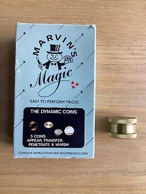 Marvins Magic Dynamic Disappearing Coins With Instructions • £5