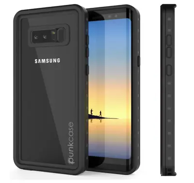 Samsung Galaxy Note 8 Waterproof Case  IP68 PunkCase Studstar Series Slim Black • £28