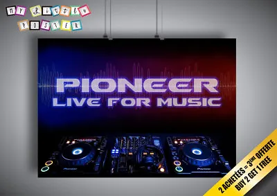 Poster Pioneer Mixer Dj Wall Art • $6.55