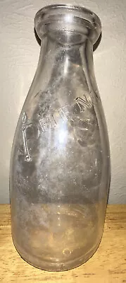 VINTAGE Phenix Dairy Houston Texas EMBOSSED Quart Milk Bottle • $18.99