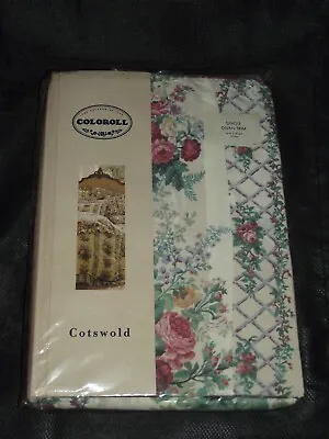 VINTAGE JOHN WILMAN COTSWOLD ROSE COUNTRY COTTAGE SINGLE DIVAN TRIM For 3` Bed • £9.95