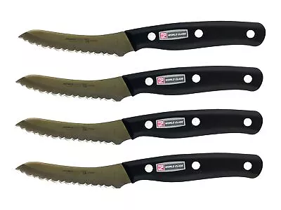 Miracle Blade World Class Series Set Of Four (4) Serrated Steak Knives • $17.99