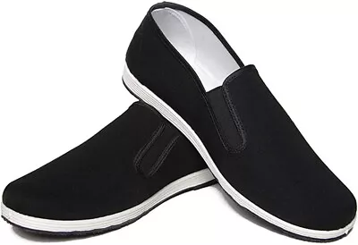 £7.50 • Buy Martial Arts Shoes Unisex Chinese Kung Fu Shoes Rubber Sole Black