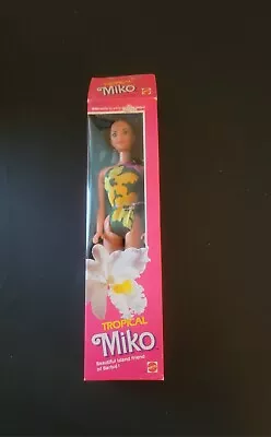 Vintage 1985 Mattel Tropical Miko Barbie #2056 Island Friend • $35