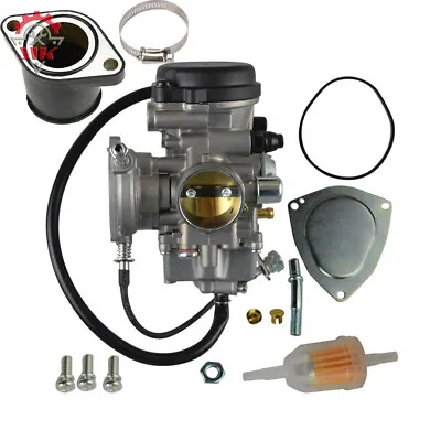 Carburetor W/ Intake Manifold For Yamaha Grizzly Kodiak 400 450 Wolverine 450 • $44.98