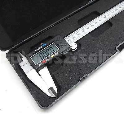 8  Digital Electronic Caliper Precision Stainless Inch/Metric LCD Dial W/ Case • $29.99