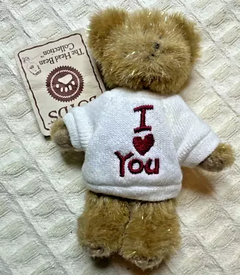 New Boyd' Bears With Tag 4 Inch Mini Brown Message Bear “I Love You” Sweatshirt • $32