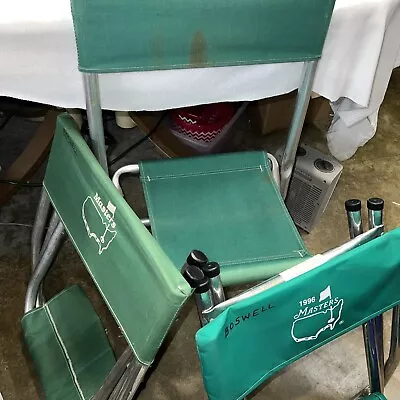 Set Of 3 Masters Golf Augusta National Aluminum Folding Light Chair 2lbs Each • $110