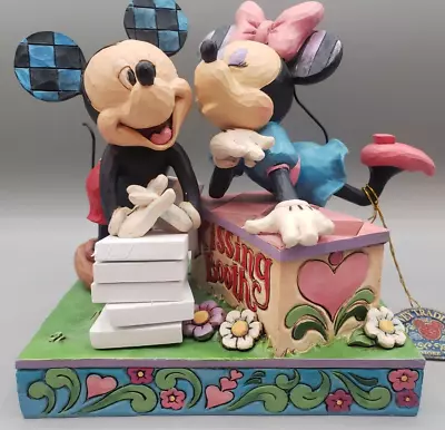 Mickey & Minnie Mouse Jim Shore KISSING BOOTH Figurine Hang Tag/Box READ  • $59.99