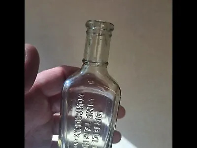 Vintage Medicine Bottle Dr. Bells Tar Honey Cough Syrup • $40