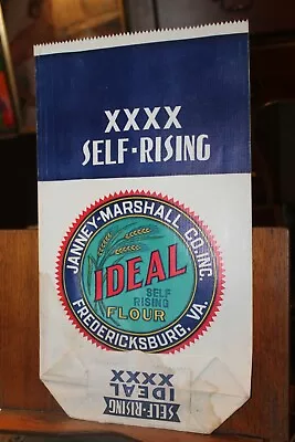 $8 • Buy Vintage XXXX Flour Sack EMPTY  Ideal Janney-Marshall Fredericksburg Va 5 Lbs