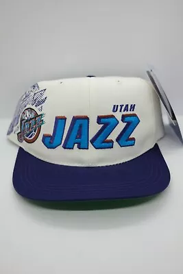 Vintage 90's NBA Utah Jazz Youth Sports Specialties Shadow SnapBack Hat NWT • $79.99