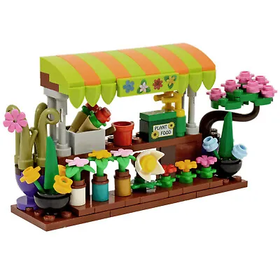 £14.99 • Buy Market Stall Florist | Flower Shop | Custom Kit Made With Real LEGO Bricks