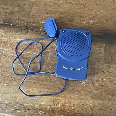 Blue Multi Voice Changer Microphone Disguiser 37 Inch Cord • $17.95