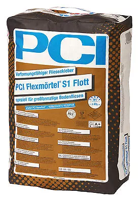 PCI Flex Adhesive S1 Flott 20 KG For Large-Format Floor Tiles From 1 Up To • £50.51