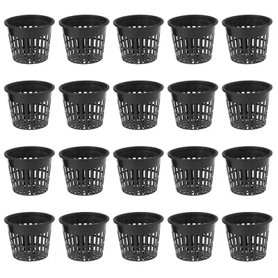  20 Pcs Plastic Hydroponic Net Cup Plant Nursery Basket Garden Pots • $13.49