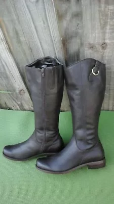 GABRIELLA ROCHA Womens Sz 11M Brown Leather Hight Knee Riding Boots NEW • $69.99