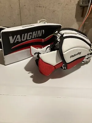 VAUGHN VELOCITY V6 ( Intermedite ) USED ONCE GOALIE CATCHER & BLOCKER SET • $261.71