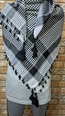 Shemagh Keffiyeh Arab Scarf Palestine Arafat Hatta Brand Cotton Made In India • $19.80