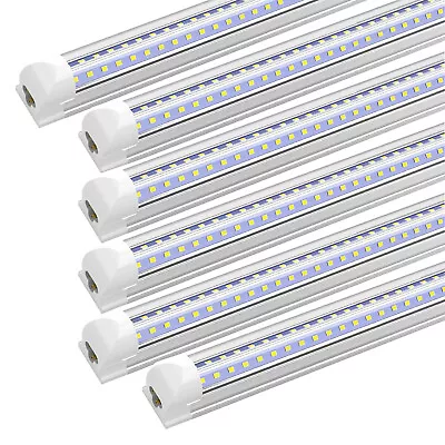 4FT 8FT LED Tube Light Fixture T8 Ceiling Shop Light 72W 6000K Daylight 8400LM • $34.95