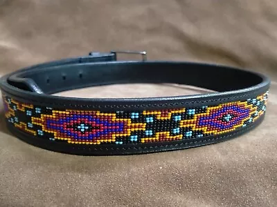 Brand New Premium Quality Beaded Leather Belt • $54.99