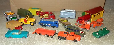 Vintage 1960's Matchbox Lot     Gray Wheel   Husky  Garage   Lesney Diecast Toys • $73