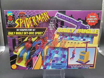 Daily Bugle Sky Dive Spidey (Vintage Animated Spider-Man ToyBiz) Sealed • $25