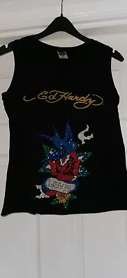 Ed Hardy Vest T Shirt Womens • £20