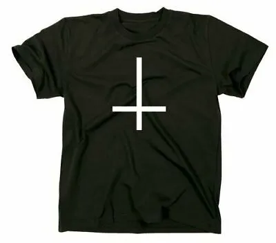 £16.50 • Buy Inverted Cross T-Shirt 666 Satan Antichrist Pentagram Church