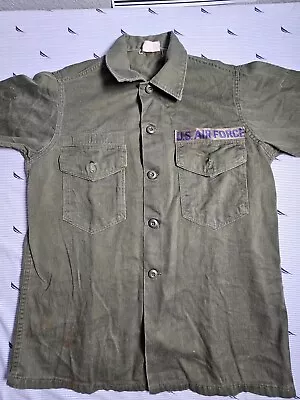 Vintage Vietnam Era OG-107 Utility Shirt Sateen Fatigue US Military Size 15.5 • $29.73