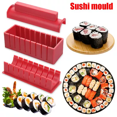 Sushi Maker Equipment Kit Sushi Making Tools Cake Roll Mold Japanese Rice Ball • £7.62