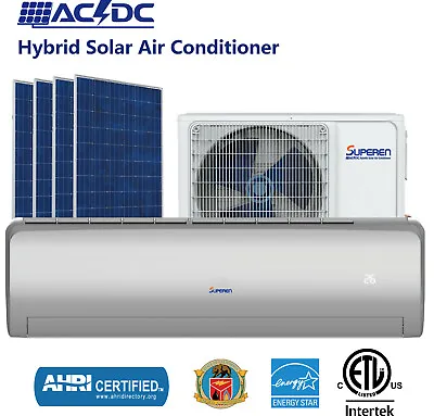 $1500 • Buy Superen AC DC Hybrid Solar 3.5kW Reverse Cycle Split System Air Conditioner