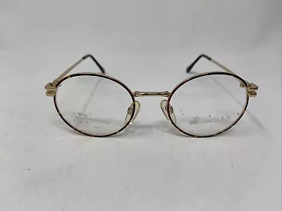 SWAN USA 007 BASIC 32 48/18 Demi Amber Tortoise Gold Eyeglasses :K73 • $55