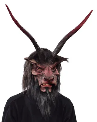 Underworld Overlord Goat Devil Mask Demon Sculpt Lucifer Haunted Costume Latex • $114