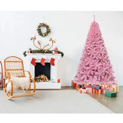 6-8FT Premium Pink Christmas Tree W/ Stand PVC Artificial  • $64.99