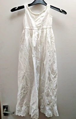 £25 • Buy Baby Child Christening Gown Dress White Broderie Lace Cotton Victorian Edwardian