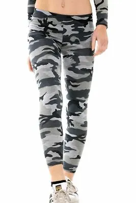 New Women Ladies Printed Pattern Stretch Full Length Leggings UK Plus Sizes 8-22 • £5.95