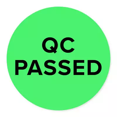 Quality Control Passed 1.5  Circles • $15.29