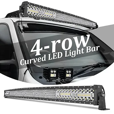 For Ford F-250 F-350 Super Duty Roof 54  Curved LED Light Bar Combo Offroad 12V • $98.99