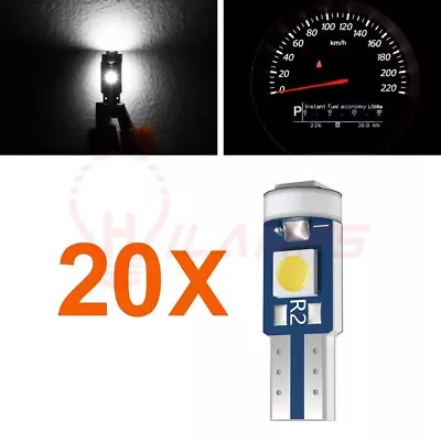 20PCS 74 T5 37 18 Bright White 3-SMD LED Bulb For Sun Visor Vanity Mirror Lights • $12.99