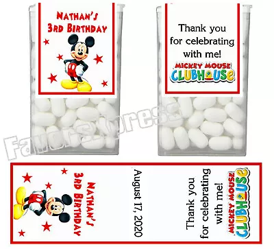 14 Mickey Mouse Clubhouse Birthday Party Favors Tic Tac Labels ~ Personalized • $6.99